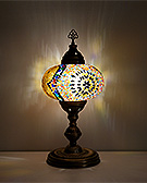 Mozaiküveg asztali lámpa - BFM 22 SZ10