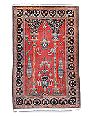 Kesán - csomózott antik perzsa szőnyeg