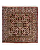 Isfahan - kézi csomózású iráni selyem-gyapjú szőnyeg