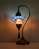 Mozaiküveg karos asztali lámpa - MN3DMO KN1