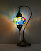 Mozaiküveg karos asztali lámpa - MN3DMO SZ1X