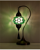 Mozaiküveg karos asztali lámpa - MN3DMO Z1