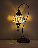 Mozaiküveg karos asztali lámpa - TM 17L B11