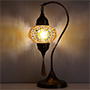 Mozaiküveg karos asztali lámpa