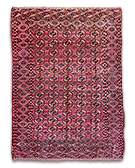 Tekke main carpet - old hand knotted turkoman rug