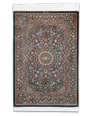 Ghom - extra finom csomózású, jelzett iráni selyem szőnyeg - KR 1992