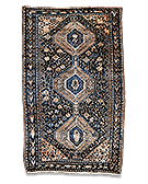 Shiraz - hand knotted old persian carpet