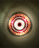 Mosaicglass wall/ceiling lamp