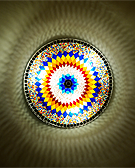 Mozaiküveg fali/mennyezeti lámpa