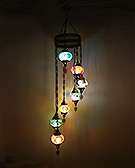 Mosaicglass hanging lamp