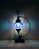 Mozaiküveg karos asztali lámpa - TM 138 K4