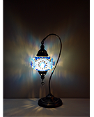 Mozaiküveg karos asztali lámpa - TM 17L K2