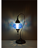 Mozaiküveg karos asztali lámpa - TM 17L K4