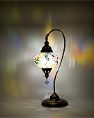 Mozaiküveg karos asztali lámpa - TM 17L SZ15