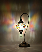 Mozaiküveg karos asztali lámpa - TM 17L SZ8