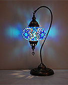 Mosaicglass table lamp with arm - TM 17L K10