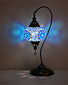 Mozaiküveg karos asztali lámpa - TM 17L K12