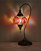 Mosaicglass table lamp with arm - TM 17L SZ1