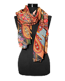 Wool - silk pasmina shawl