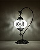 Mozaiküveg karos asztali lámpa - UKT 239 F1