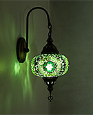 Mozaiküveg fali lámpa