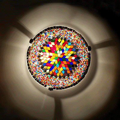 Mozaiküveg fali/mennyezeti lámpa - P 20 SZ1
