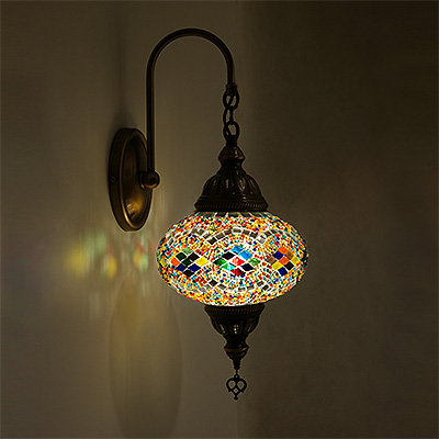Mozaiküveg fali lámpa - WM 17T SZ14
