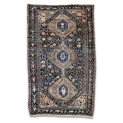 Shiraz - hand knotted old persian carpet - KR 2075