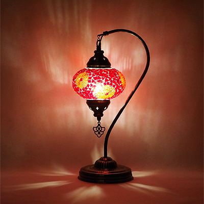 Mozaiküveg karos asztali lámpa - MN3MO 06