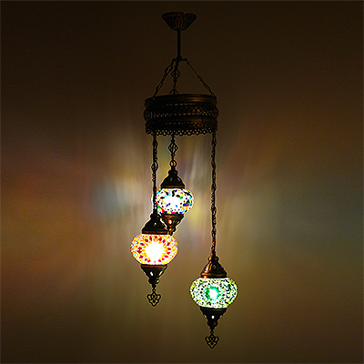 Mosaicglass hanging lamp - MN2A3IL-A