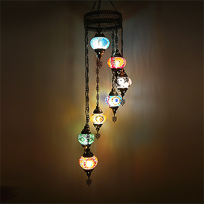 Mosaicglass hanging lamp - MN2KA7IL