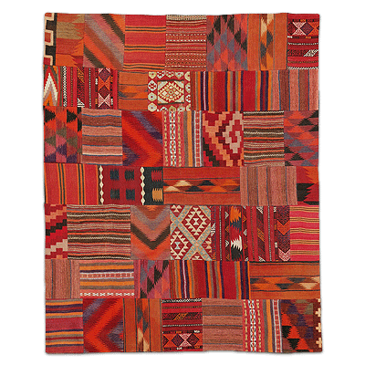 Patchwork kilim - woven oriental carpet - SP 55 022