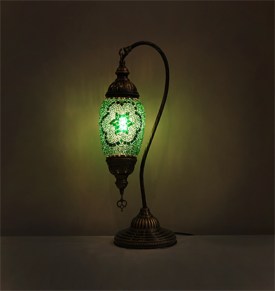 Mozaiküveg karos asztali lámpa - TM 11L 086