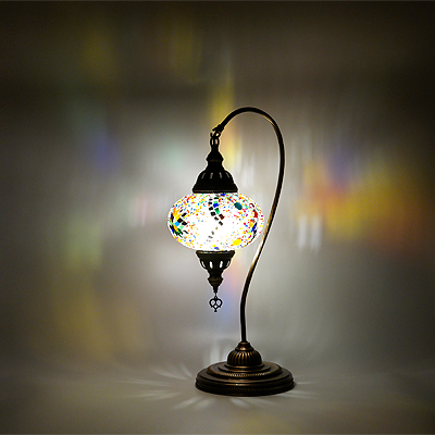 Mozaiküveg karos asztali lámpa - TM 17L SZ15