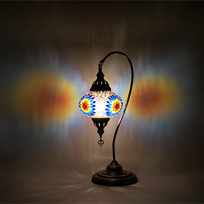 Mozaiküveg karos asztali lámpa - TM 17L SZ9