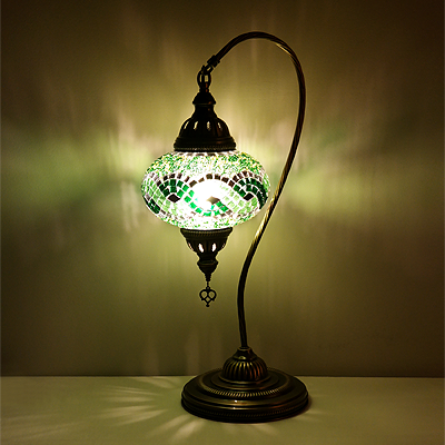 Mozaiküveg karos asztali lámpa - TM 17L Z1