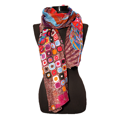 Wool - silk pasmina shawl - TPR 139 35