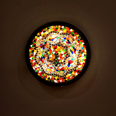 Mozaiküveg fali/mennyezeti lámpa - UMA 421906 SZ1