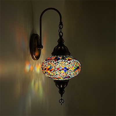 Mozaiküveg fali lámpa - WM 17T SZ18