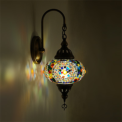 Mozaiküveg fali lámpa - WM 17T SZ20
