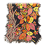 Silk embroidered woolen shawl  - KJZ 035