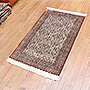 Fine knotted chinese silk carpet - signed - KR 1978