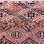 Tekke main carpet - old hand knotted turkoman rug - KR 1975
