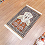 Fine knotted chinese silk carpet, signed - KR 1995